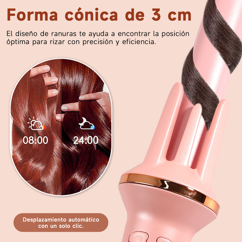 Rizador Automático De Cabello Rosado Hc02