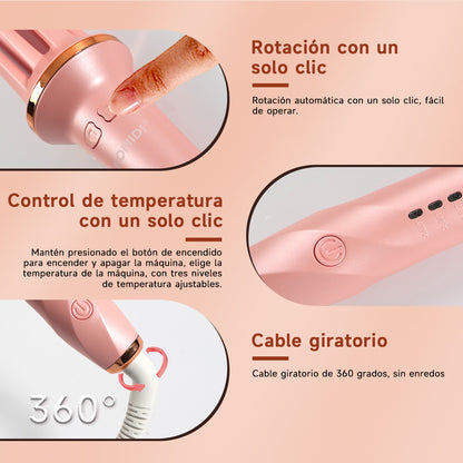 Rizador Automático De Cabello Rosado Hc02
